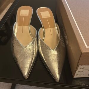 Silver Dolce Vita Mules